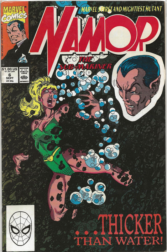Namor the Sub-Mariner, Vol 1, No. 6, Marvel Comics, September 1990