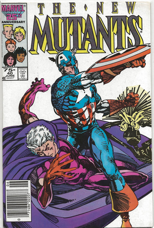 New Mutants, Vol 1, No. 40, Marvel Comics, June 1986