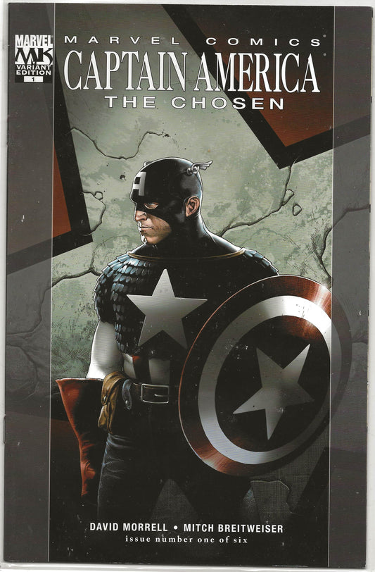 Captain America The Chosen, Vol 1, No. 1, Marvel Comics, November 2007 (Travis Charest Variant)