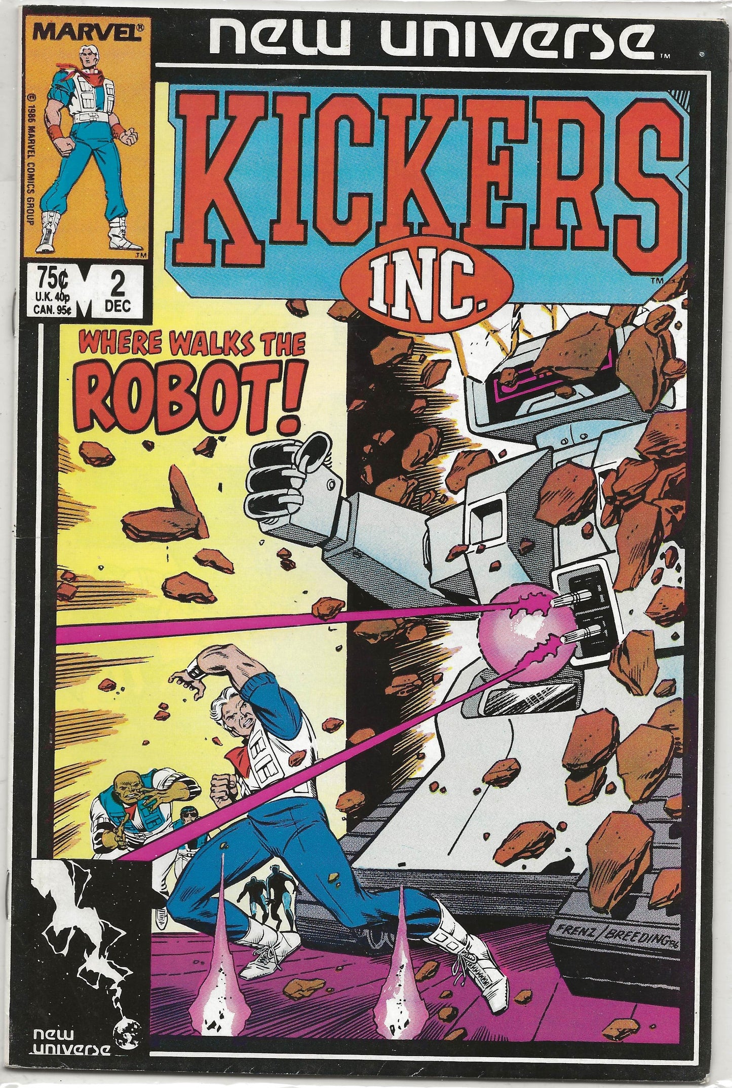 Kicker Inc., Vol 1, No. 2, Marvel Comics, December 1986