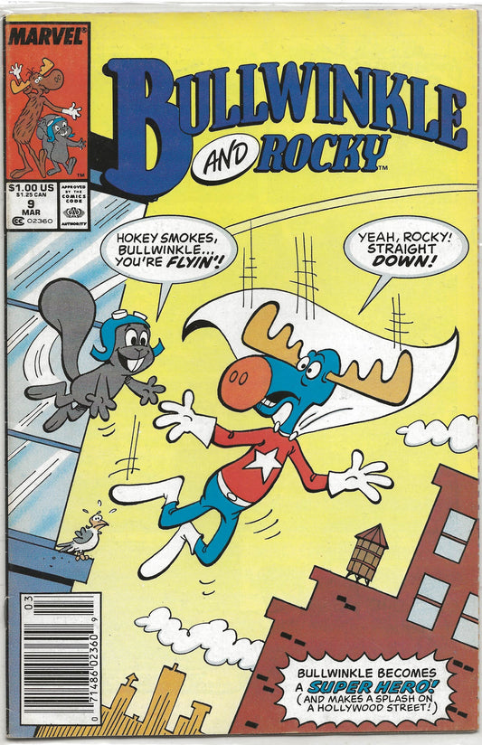 Bullwinkle and Rocky, Vol 1, No. 9, Marvel Comics, March 1989